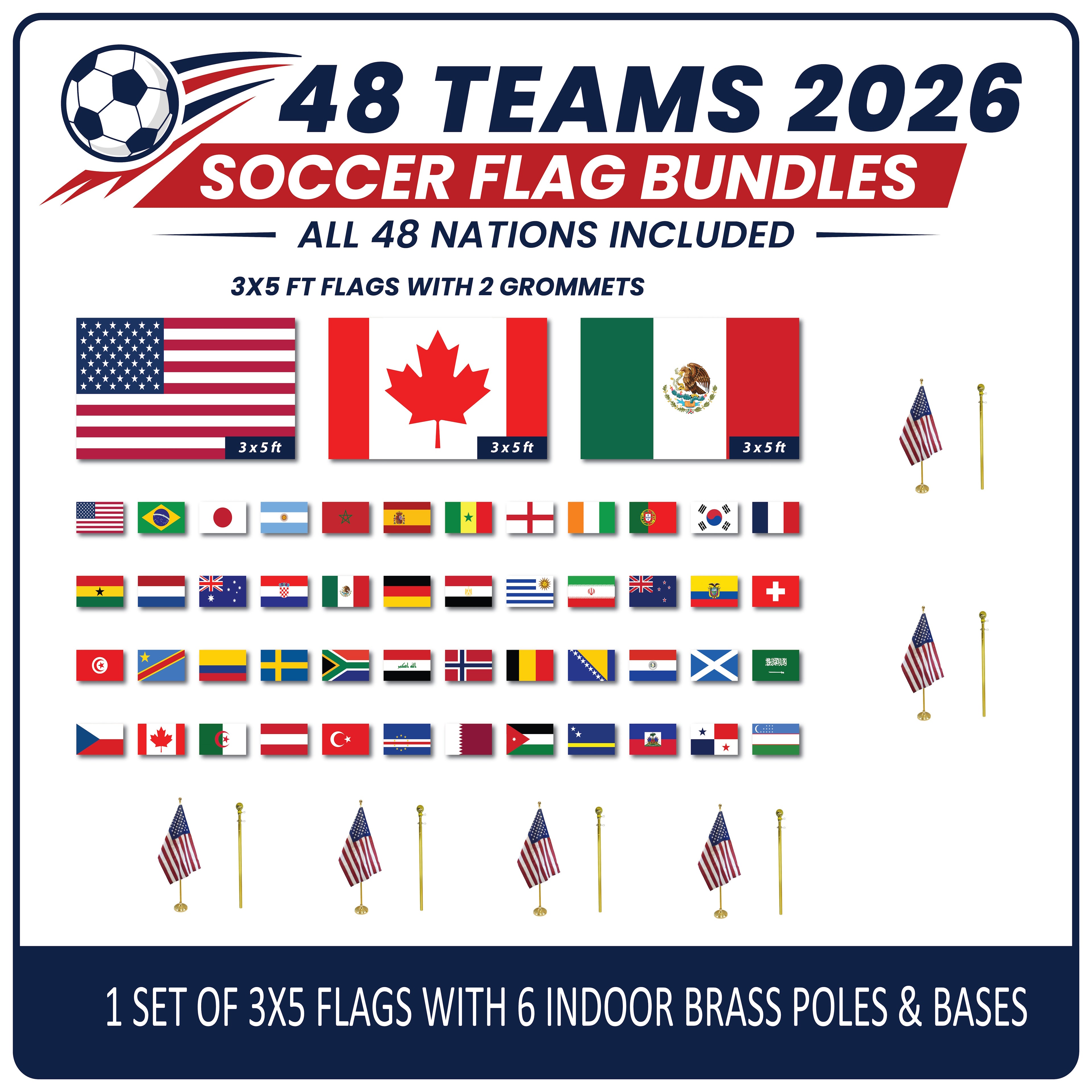 2026 Soccer Flags Bundle 4