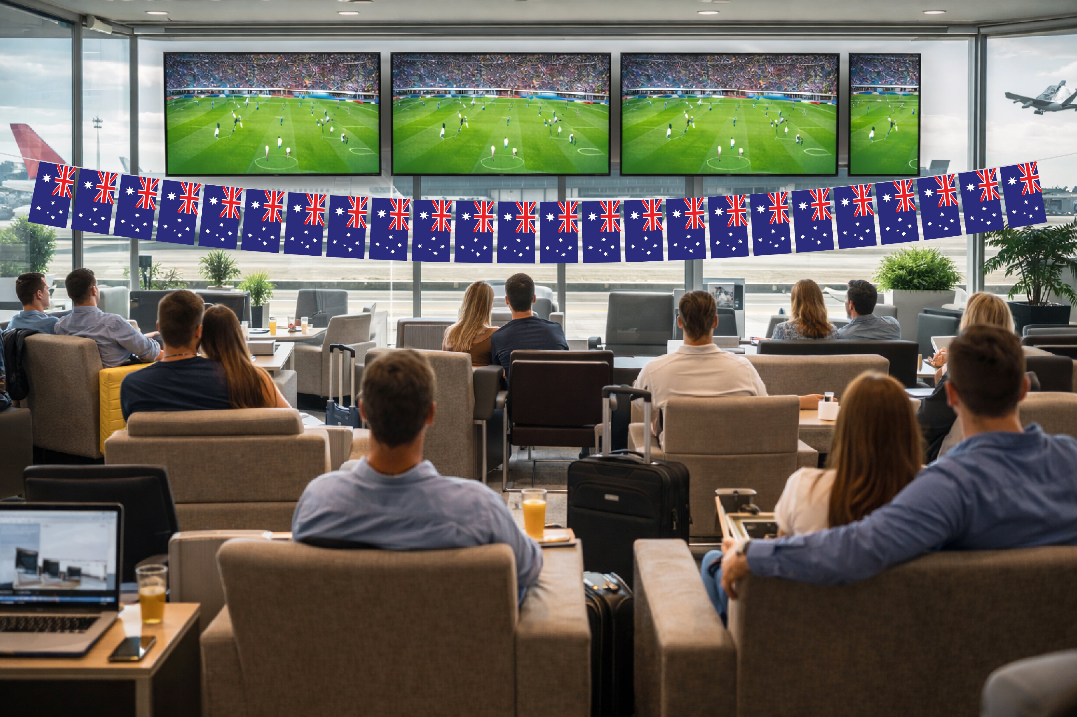 Australia Hand Tied String Flags