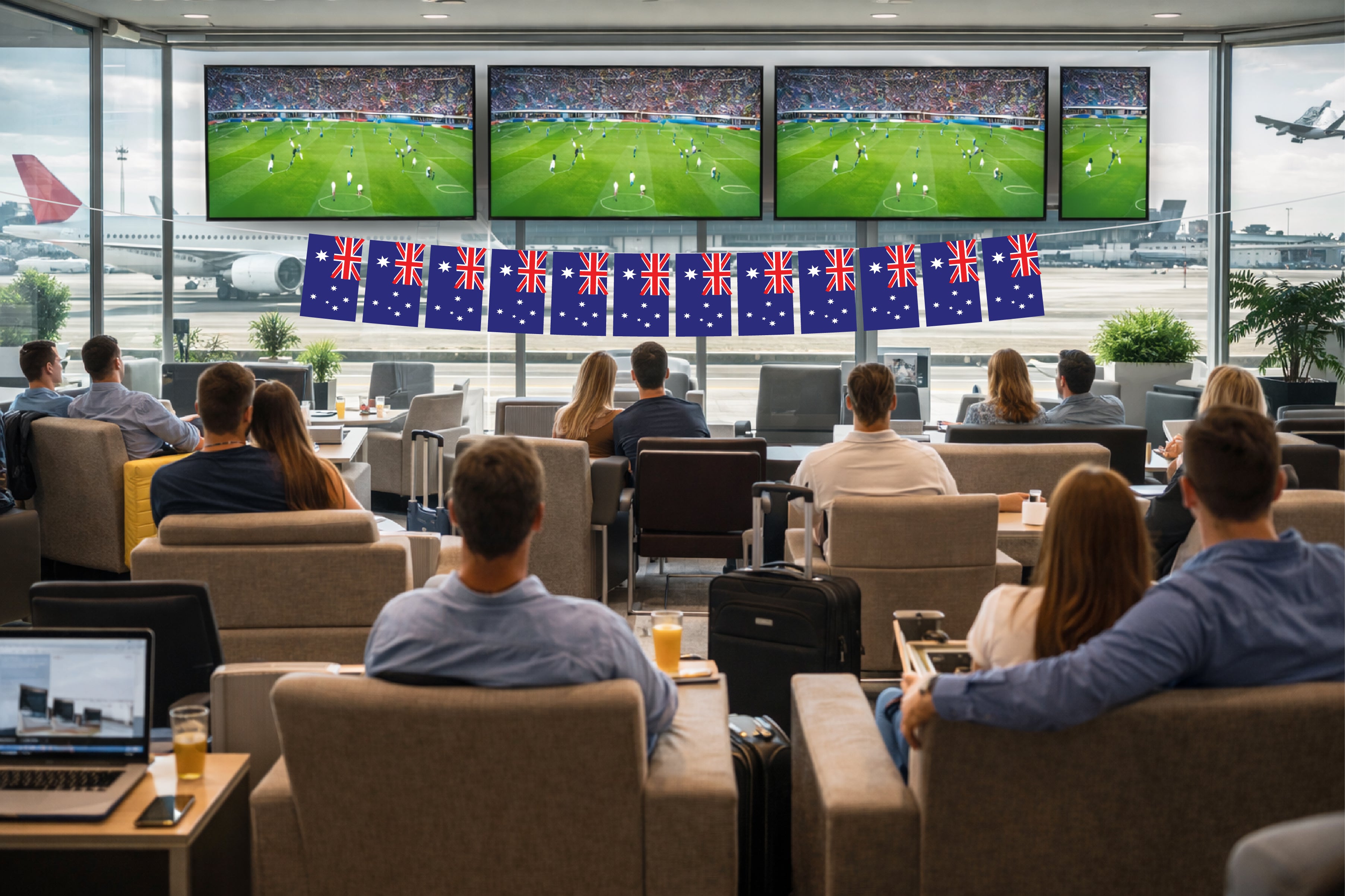 Australia Hand Tied String Flags