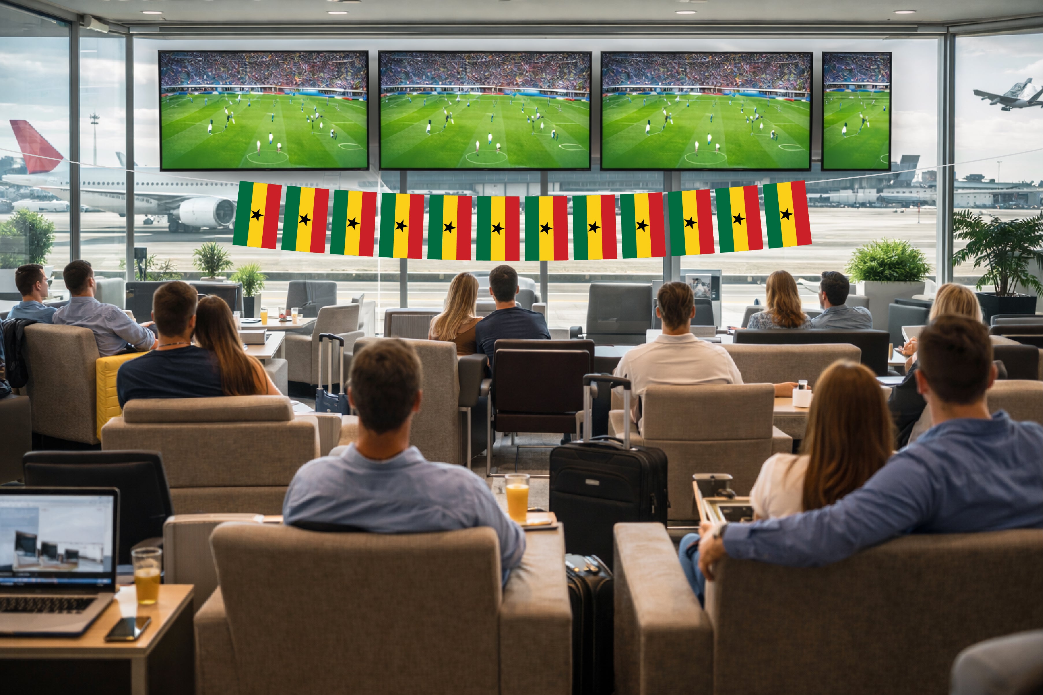 Ghana Hand-Tied String Flags & Bunting