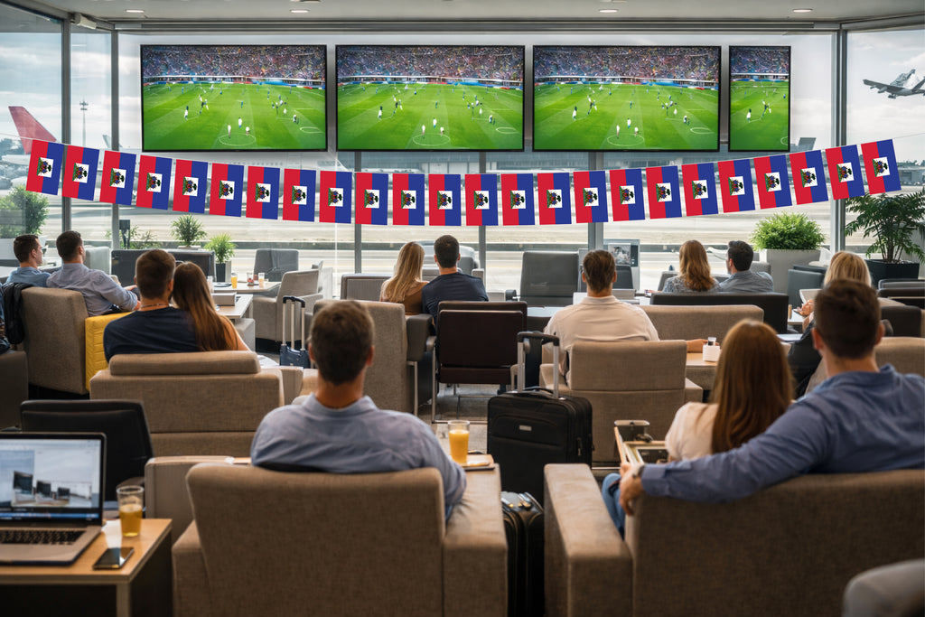 Haiti Hand Tied String Flags