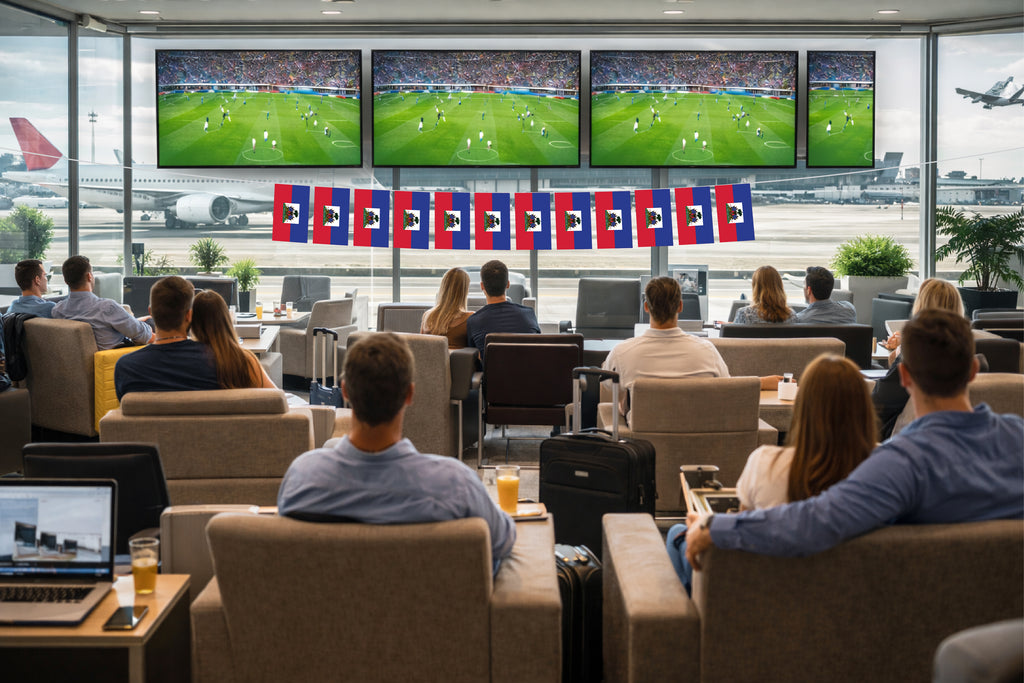 Haiti Hand Tied String Flags