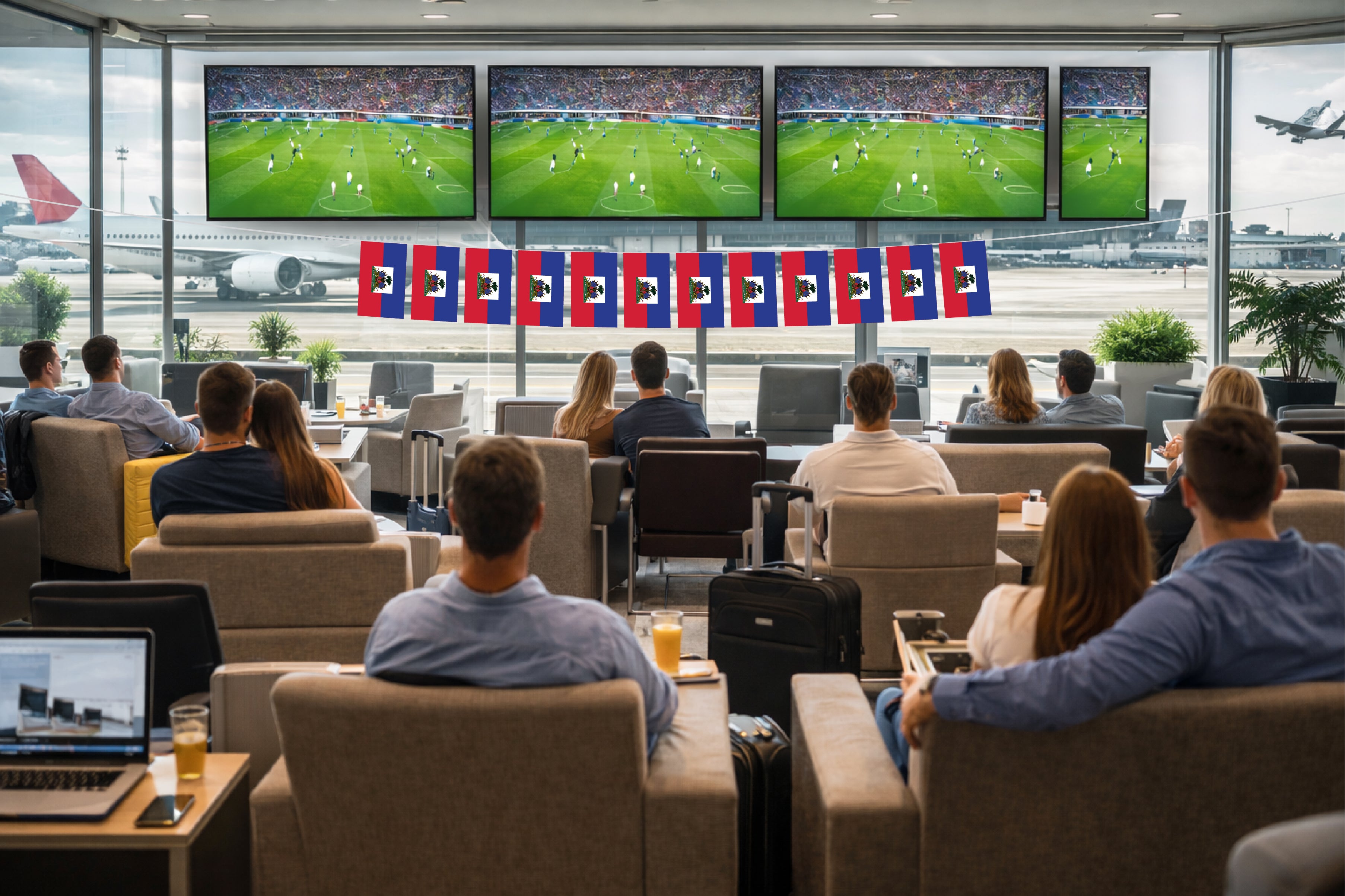 Haiti Hand Tied String Flags