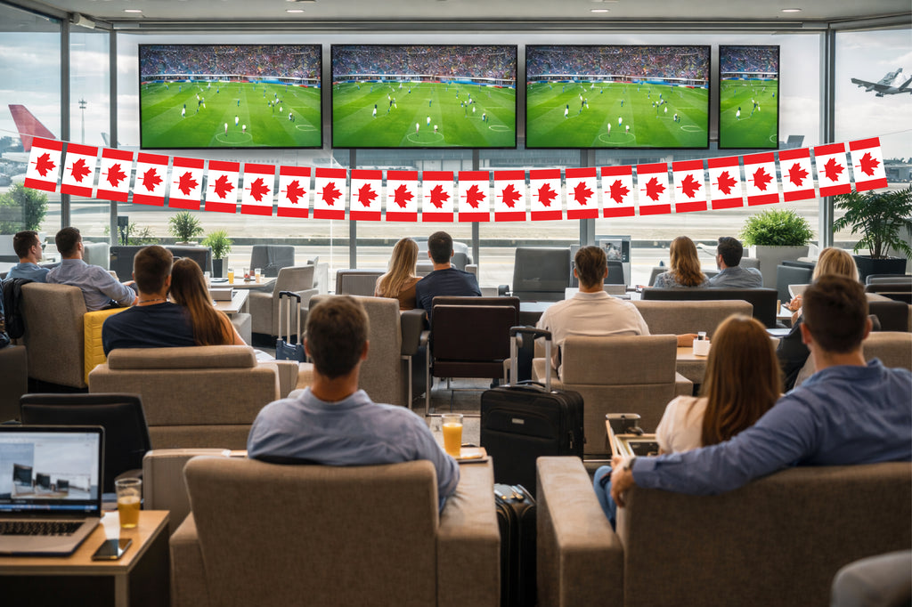 Canada Hand Tied String Flags