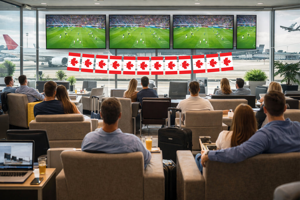 Canada Hand Tied String Flags