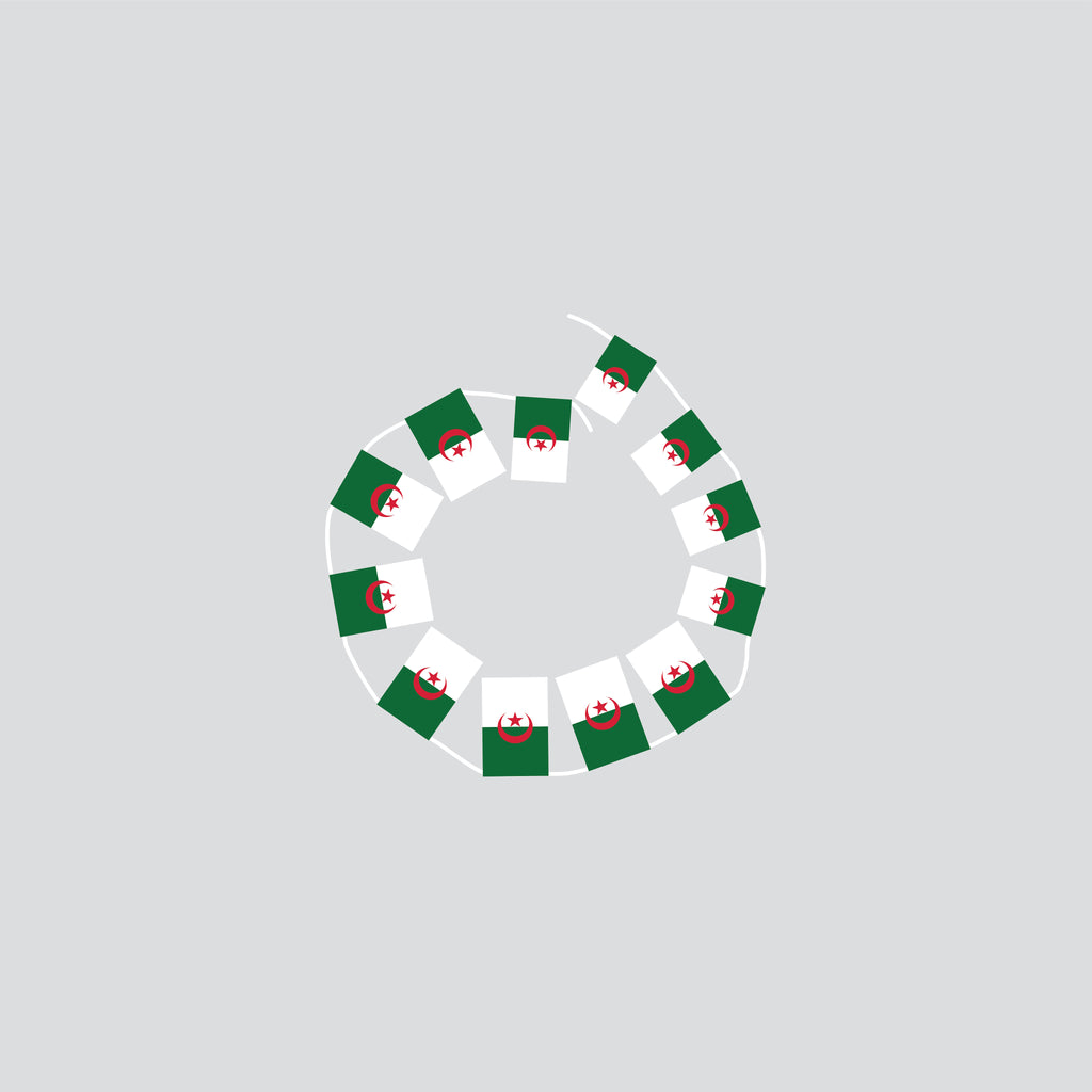 Algeria Hand Tied String Flags