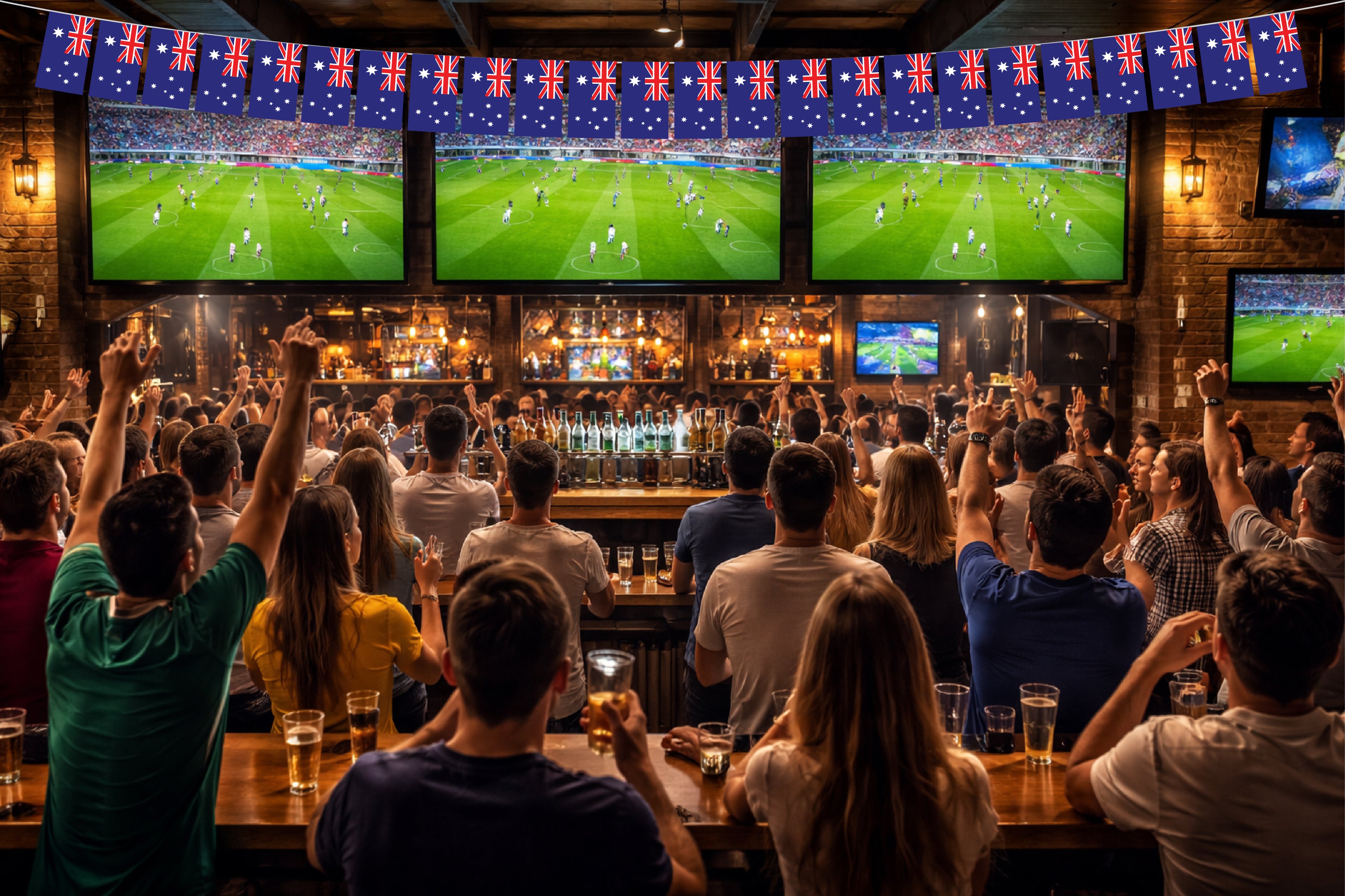Australia Hand Tied String Flags