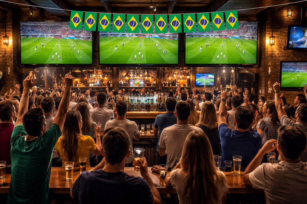 Brazil Hand Tied String Flags