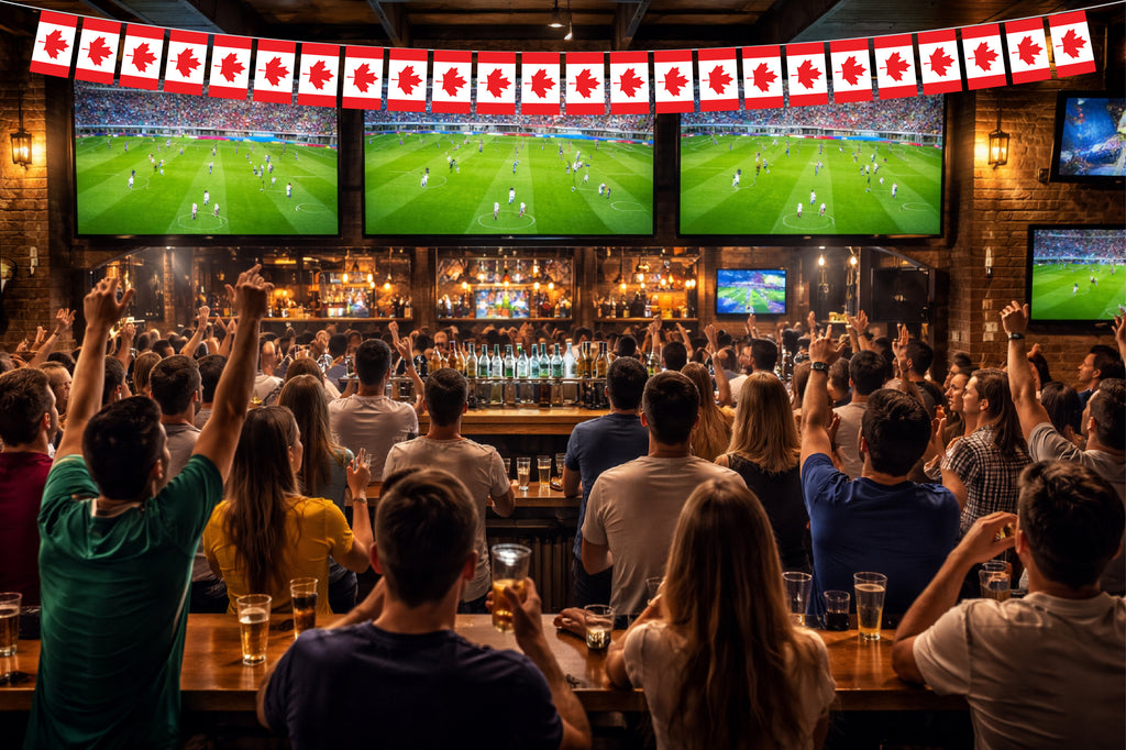 Canada Hand Tied String Flags