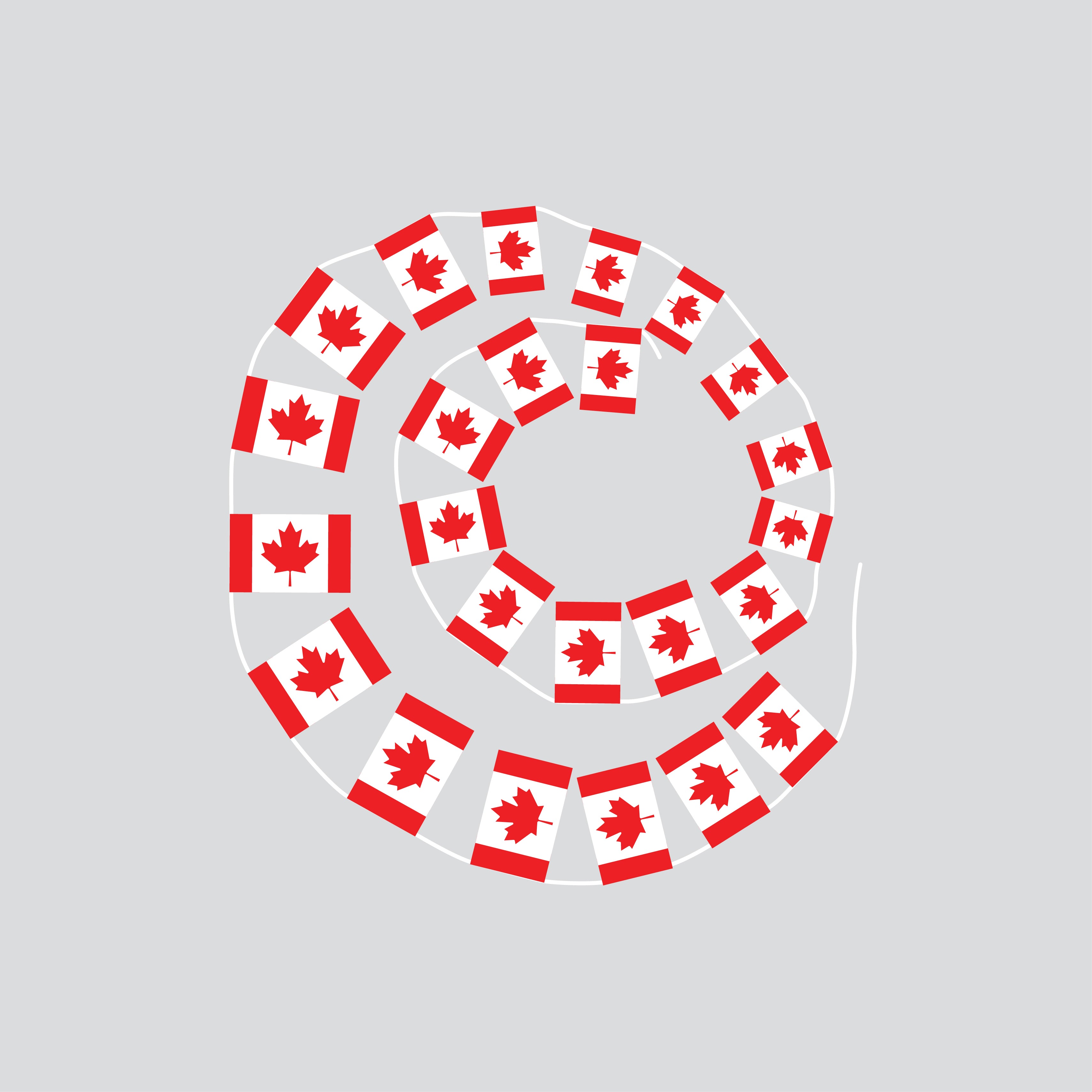 Canada Hand-Tied String Flags & Bunting