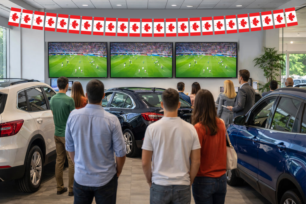 Canada Hand Tied String Flags