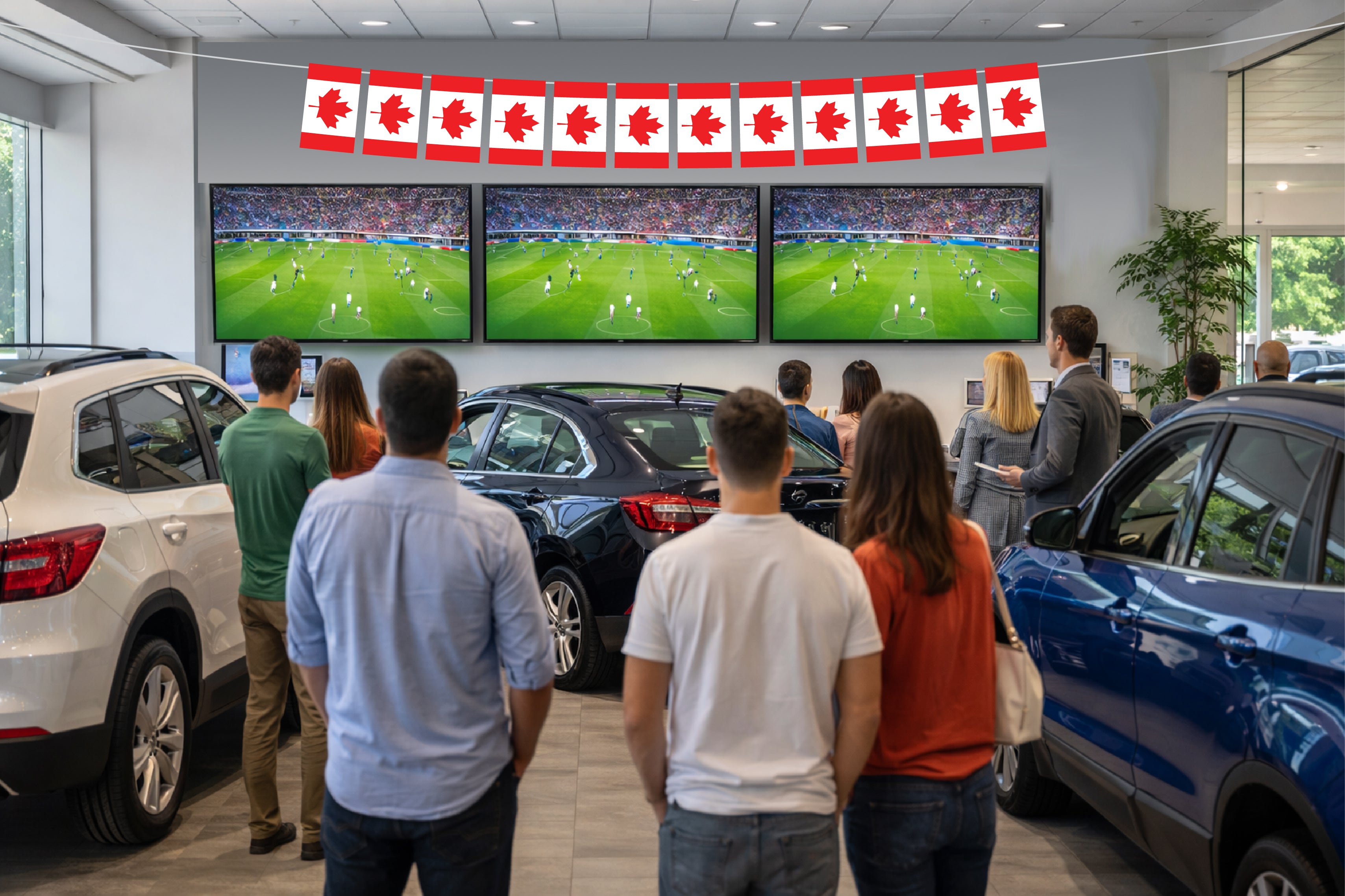 Canada Hand Tied String Flags