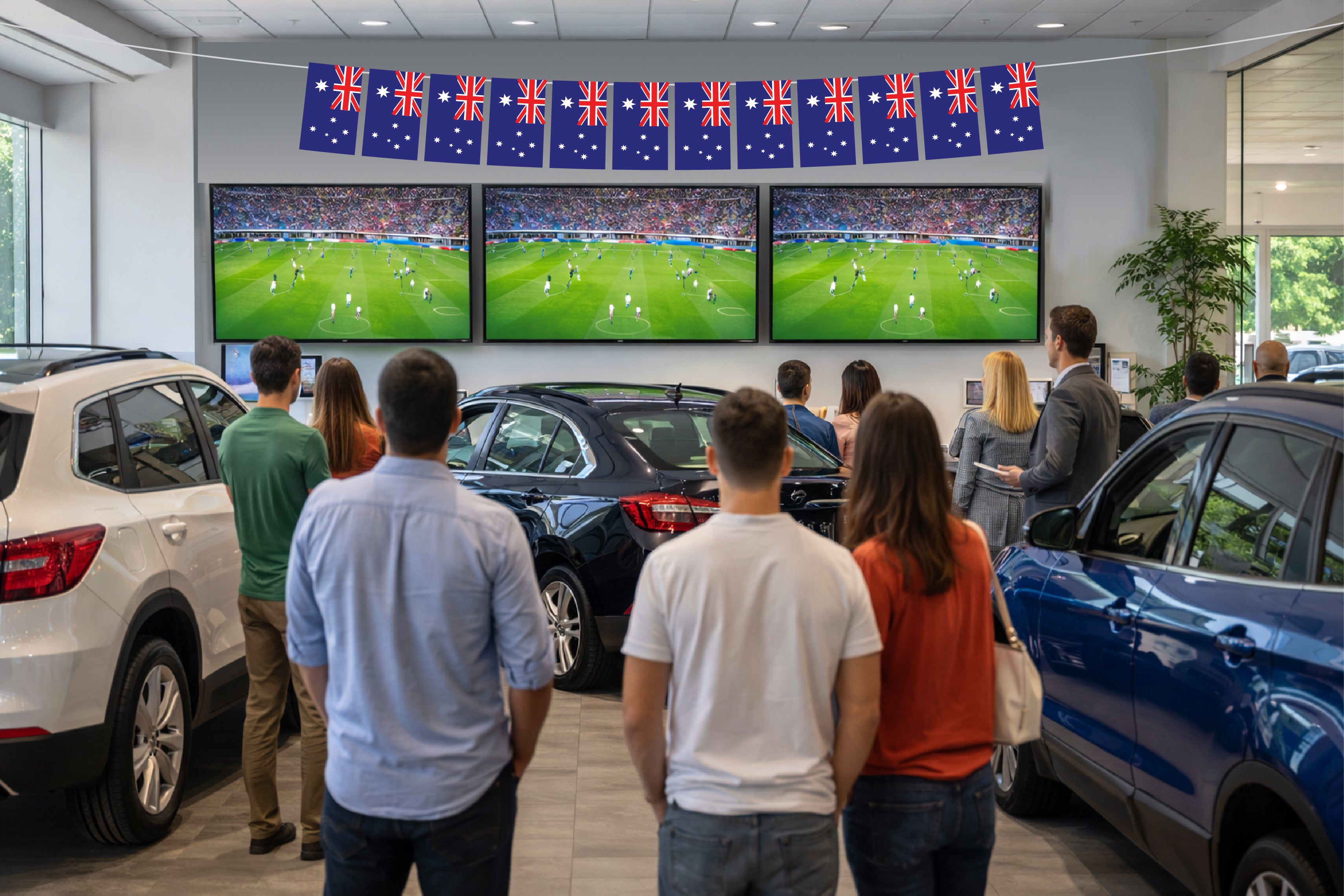 Australia Hand Tied String Flags