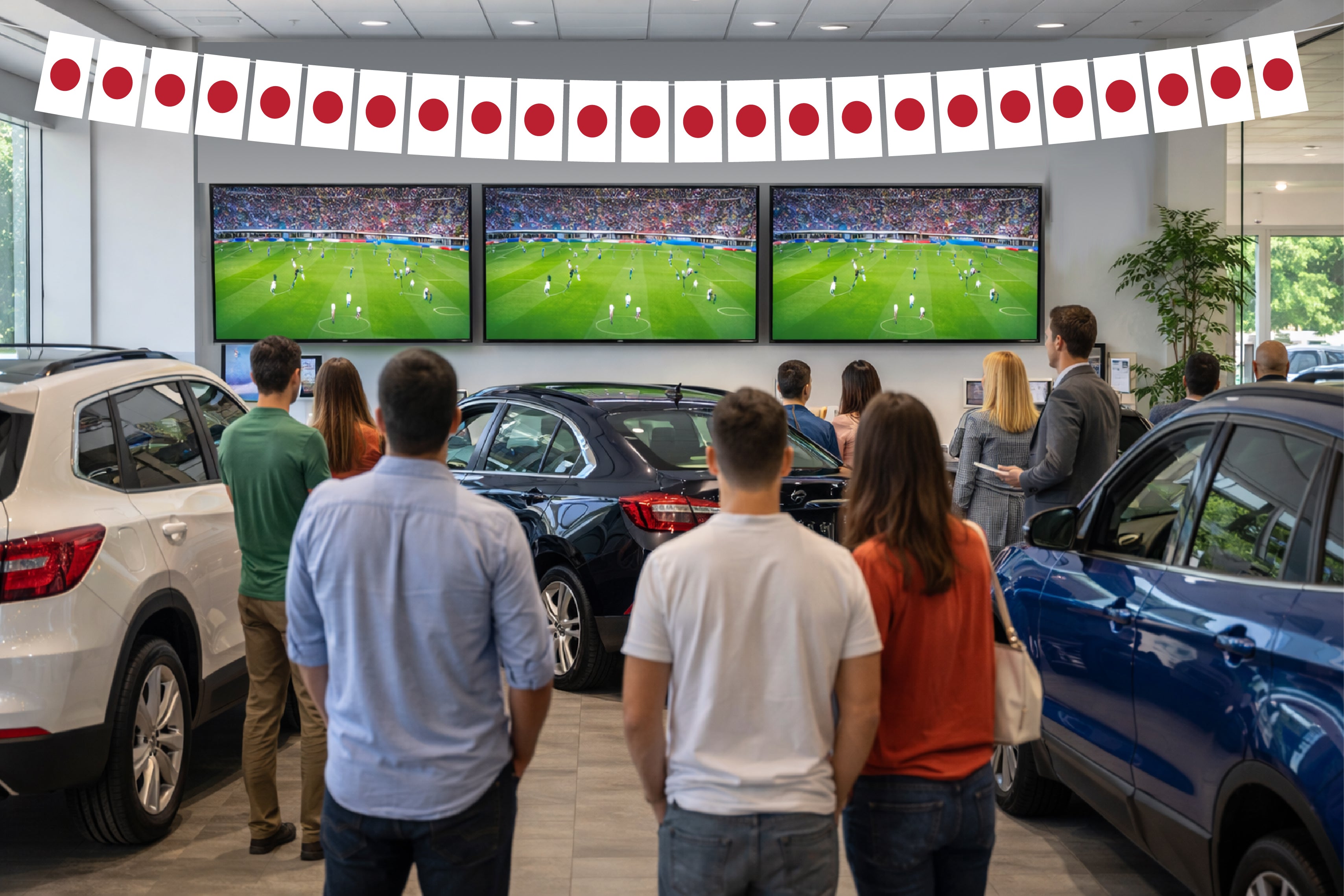 Japan Hand Tied String Flags