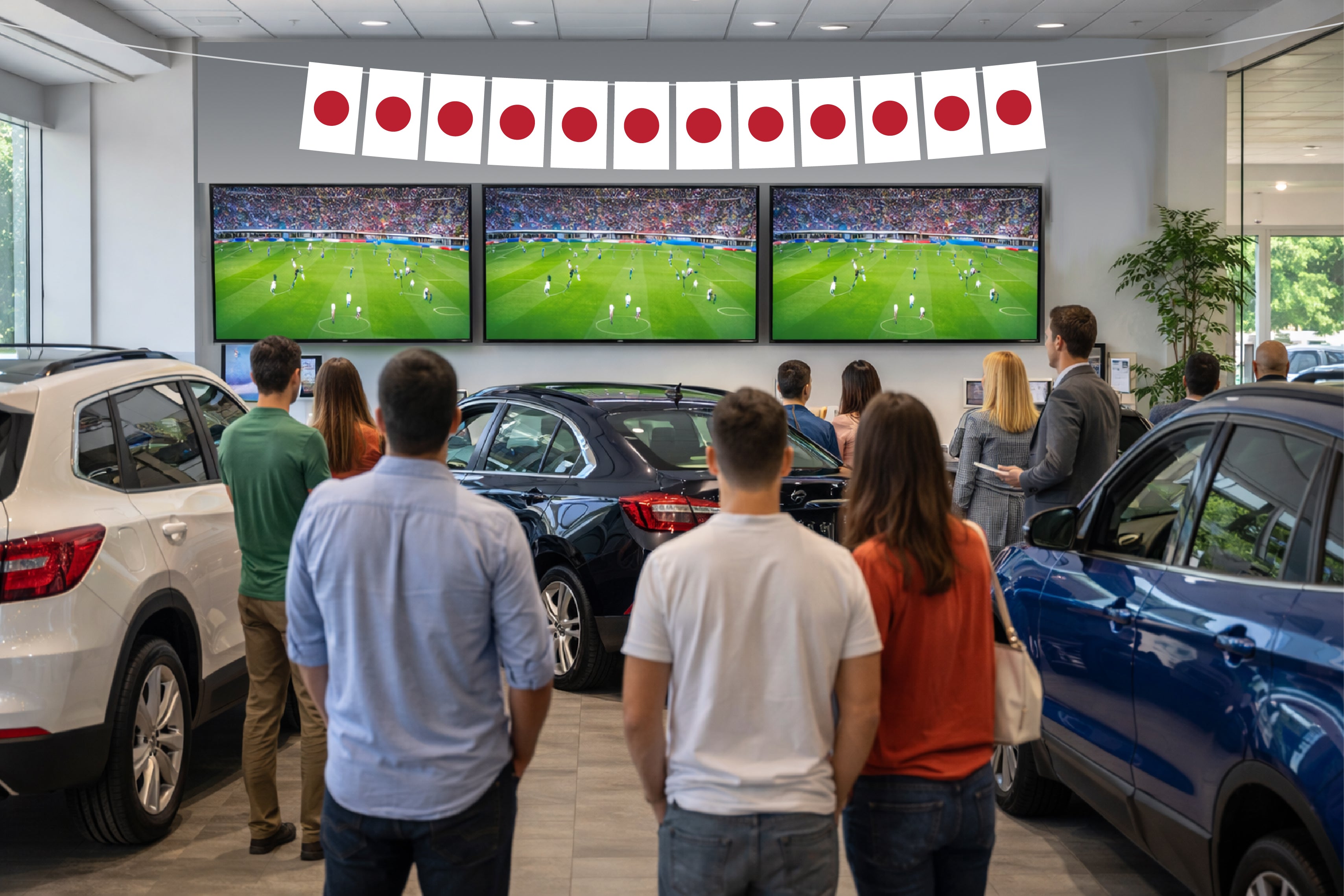 Japan Hand Tied String Flags