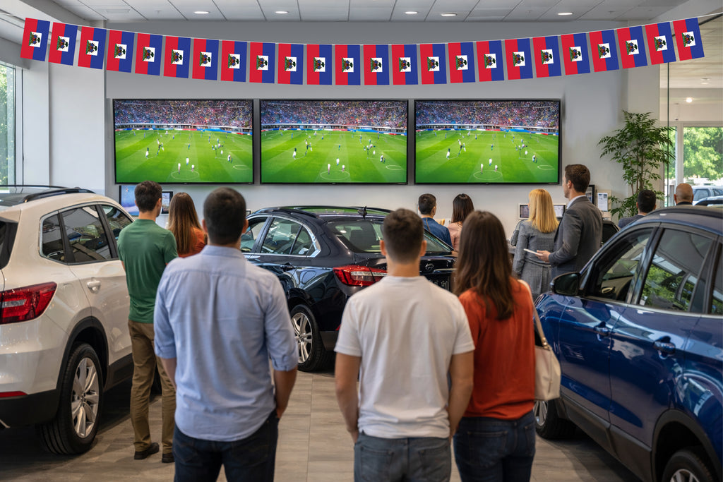 Haiti Hand Tied String Flags