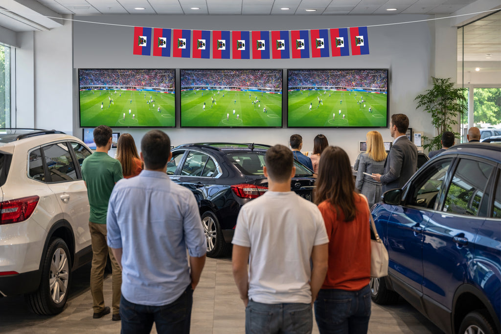 Haiti Hand Tied String Flags