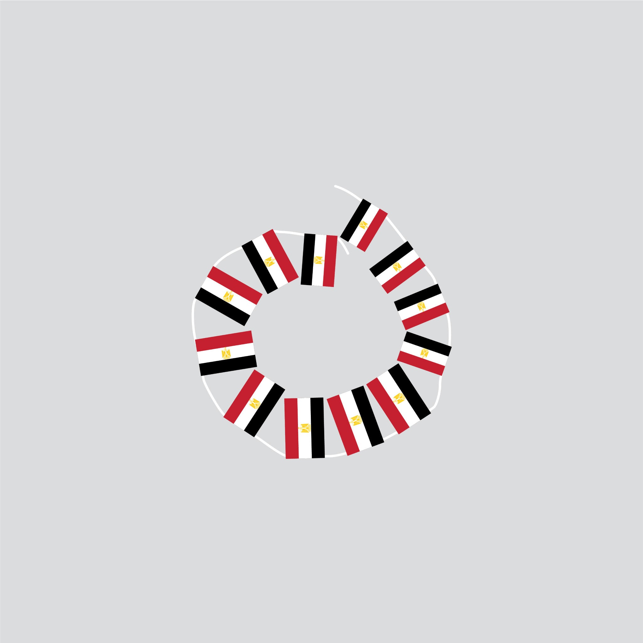 Egypt Hand-Tied String Flags & Bunting