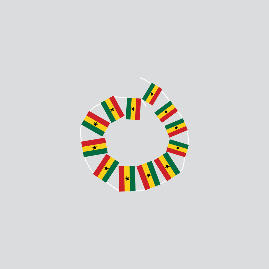 Ghana Hand-Tied String Flags & Bunting