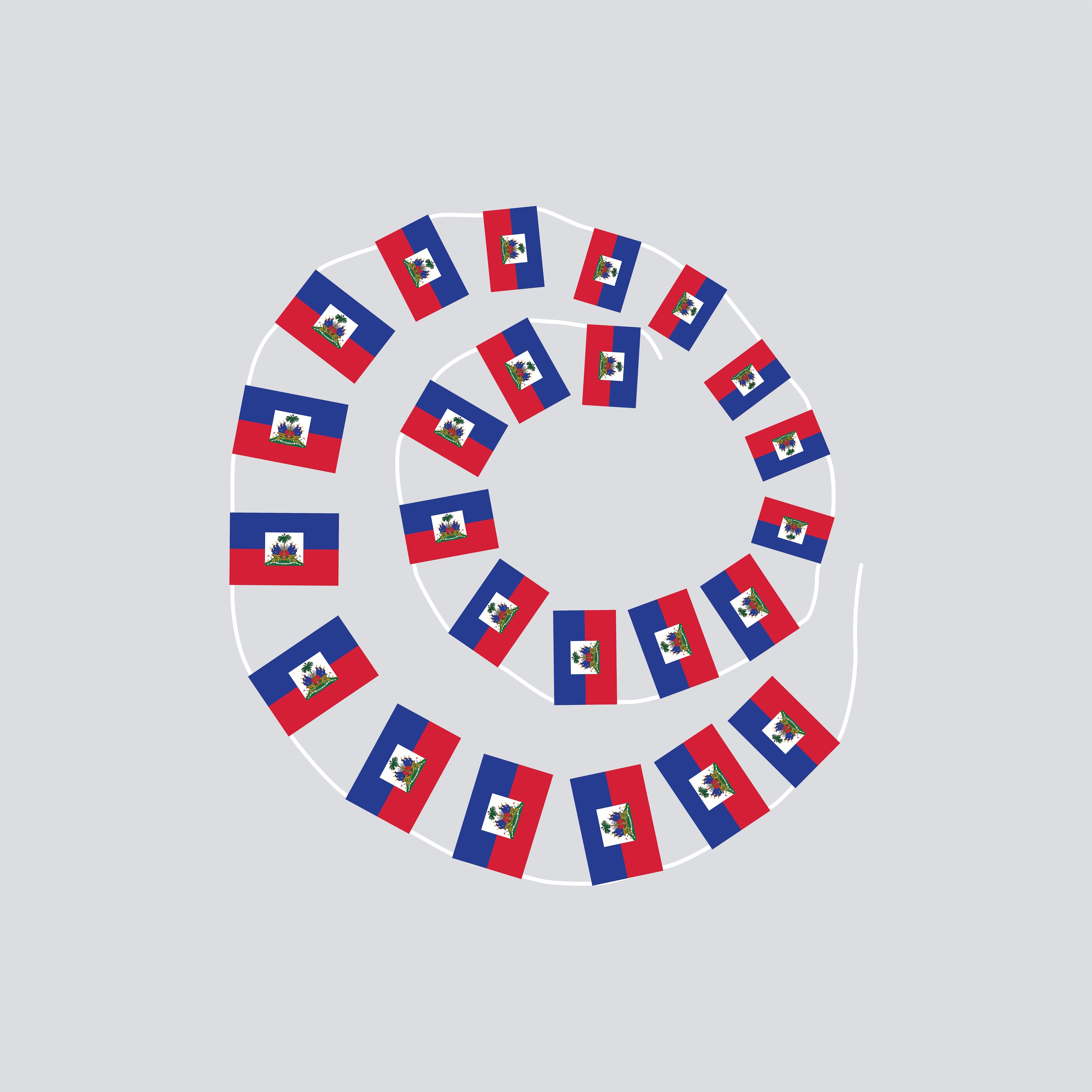 Haiti Hand-Tied String Flags & Bunting