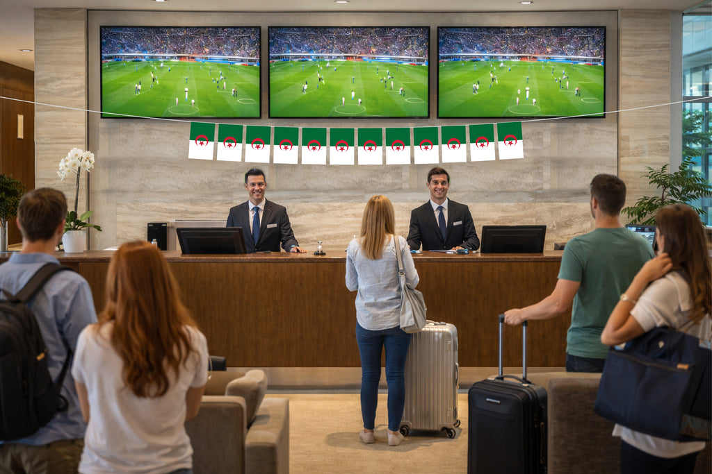 Algeria Hand Tied String Flags