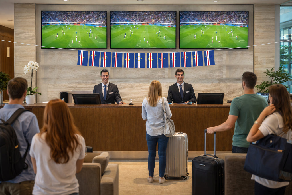 Cabo Verde Hand Tied String Flags