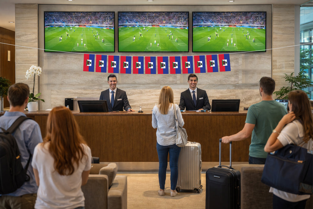 Haiti Hand Tied String Flags