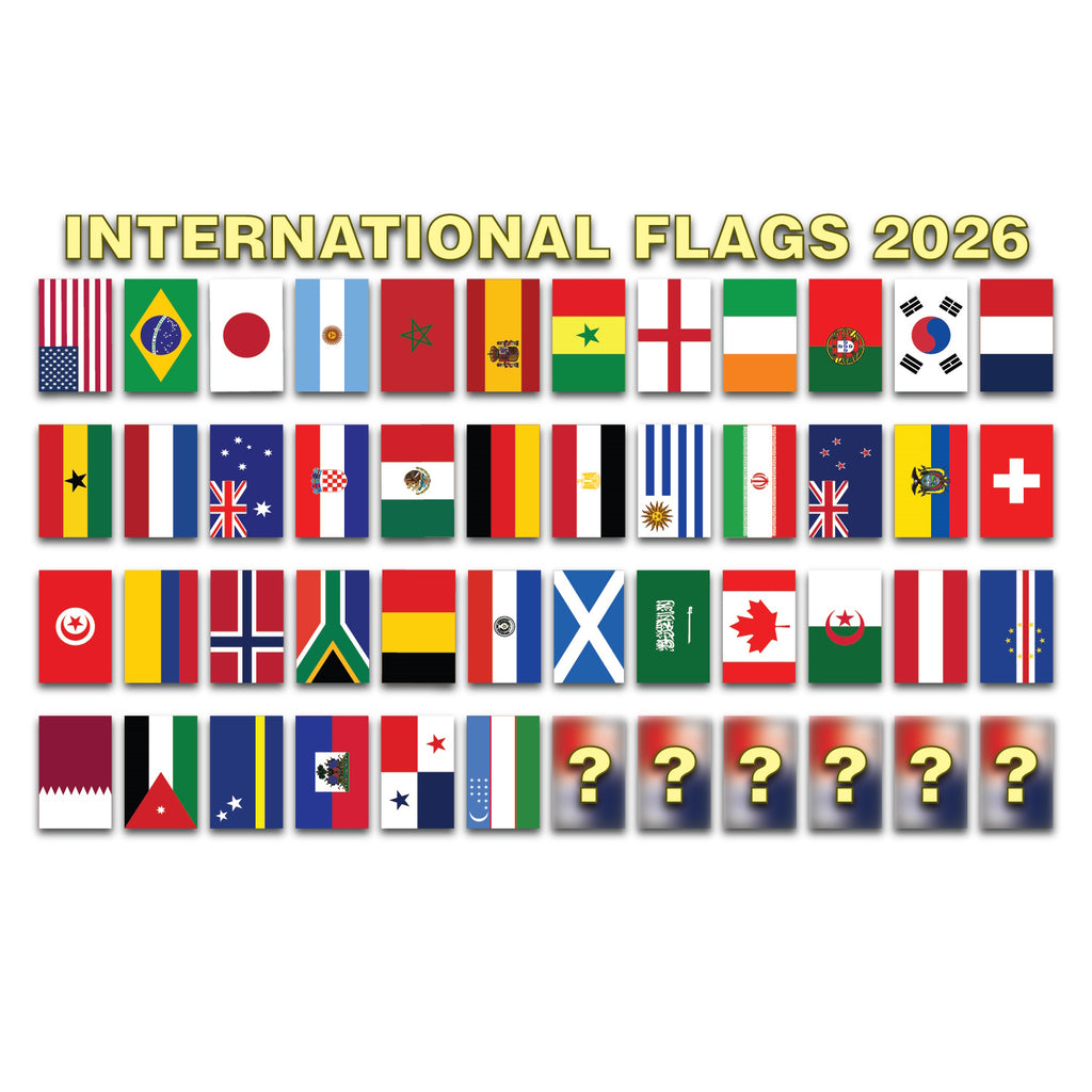Set of 48 Countries 2x3 Foot Flags 2026 International Soccer