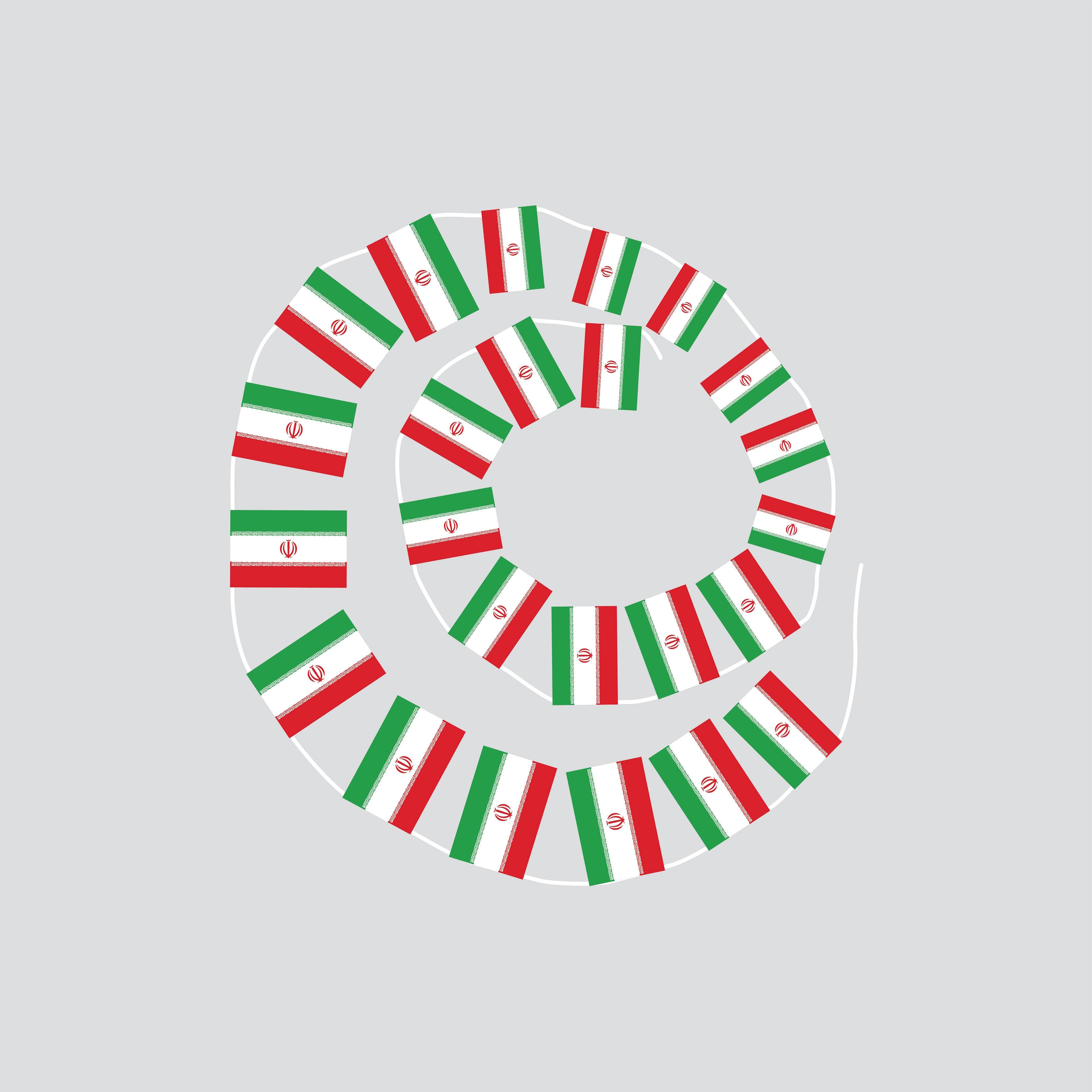 Iran Hand-Tied String Flags & Bunting