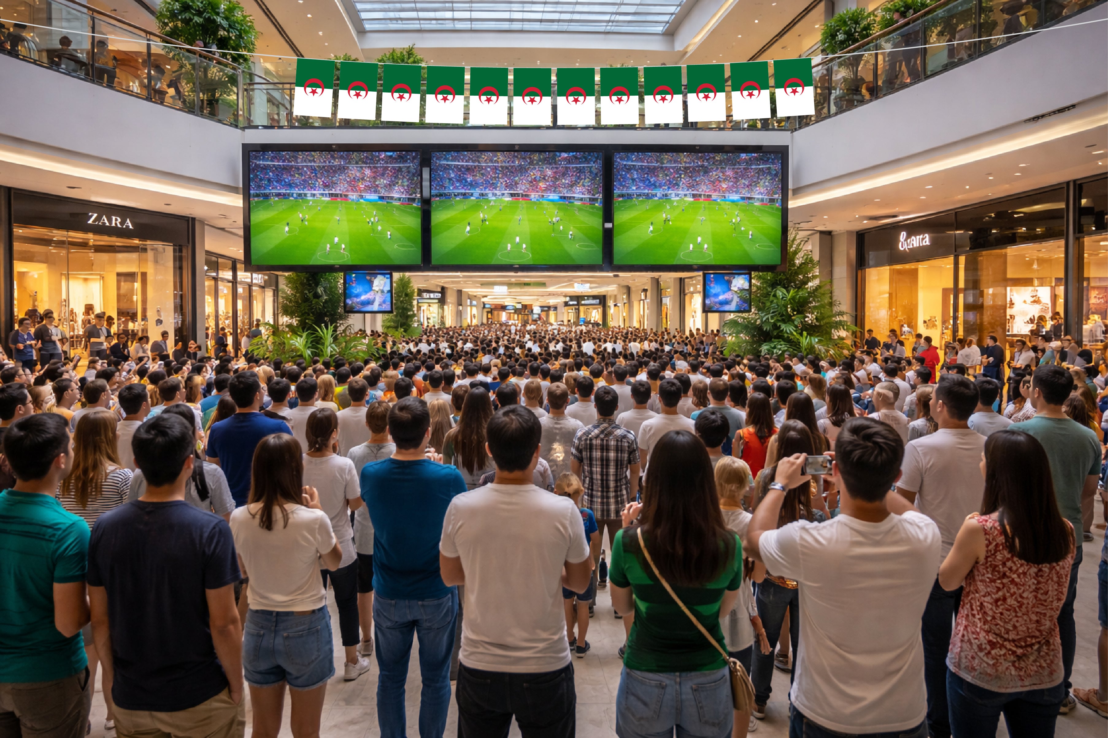 Algeria Hand Tied String Flags