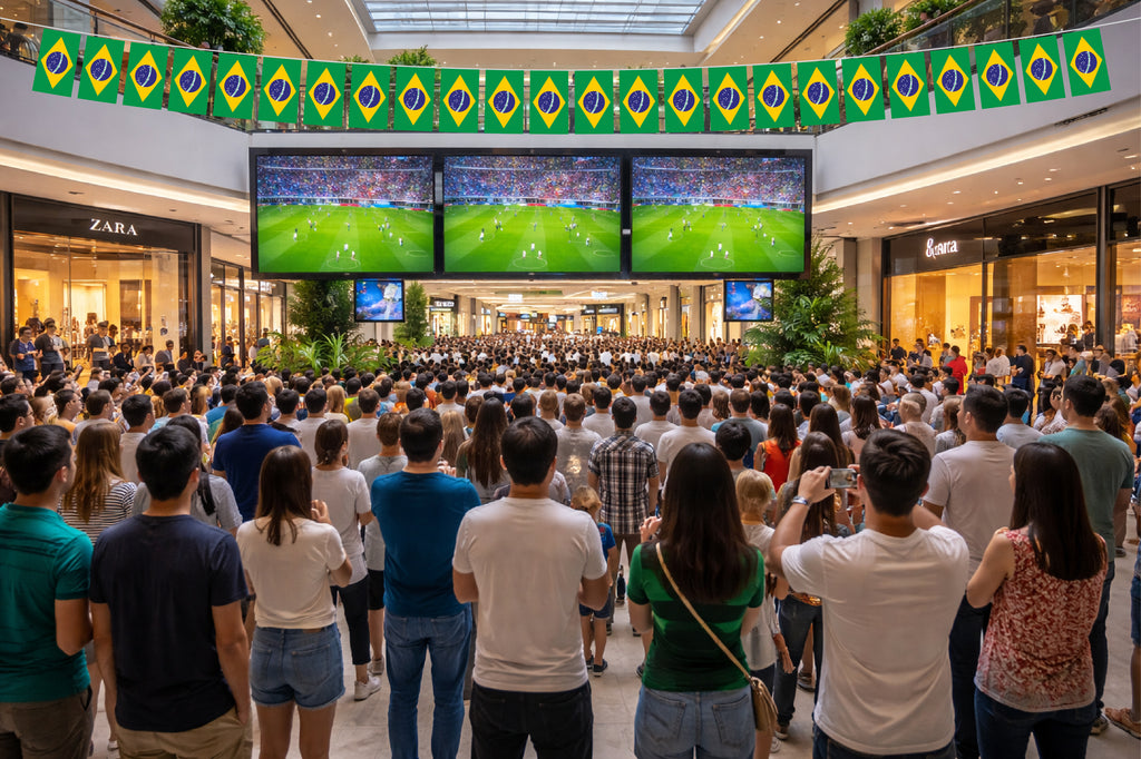 Brazil Hand Tied String Flags