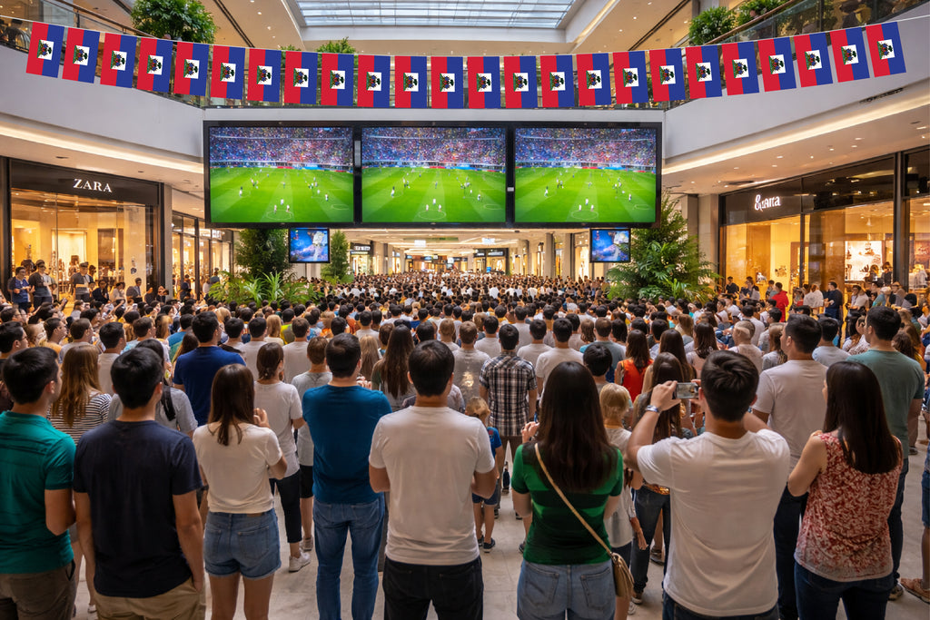 Haiti Hand Tied String Flags