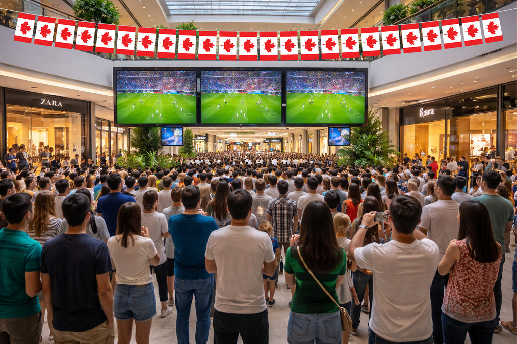 Canada Hand Tied String Flags