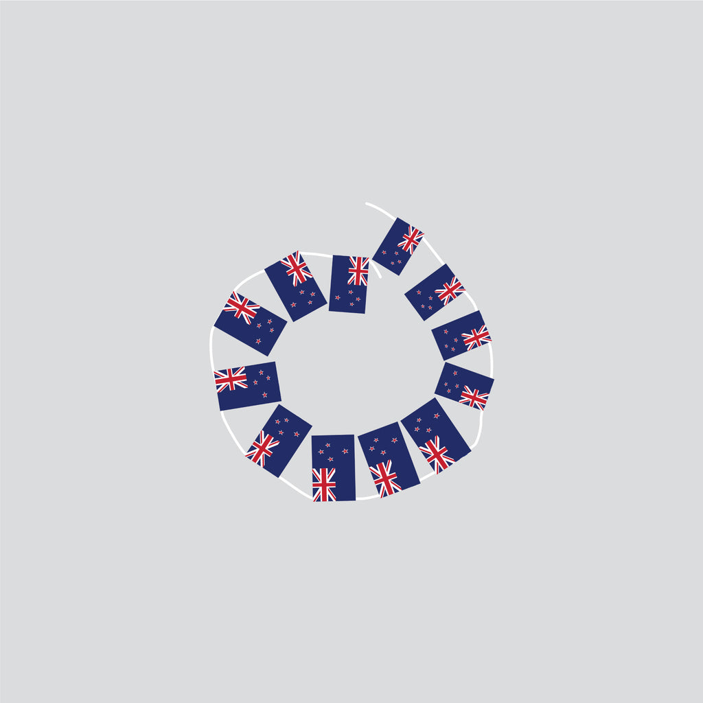 New Zealand Hand-Tied String Flags & Bunting
