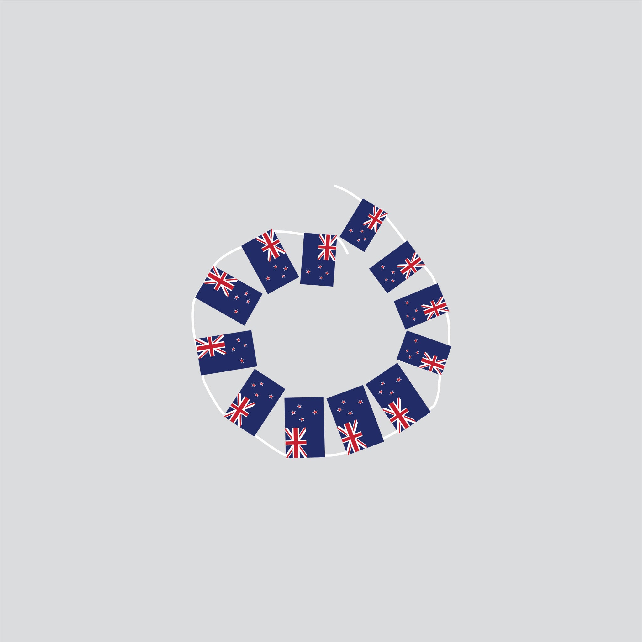 New Zealand Hand-Tied String Flags & Bunting