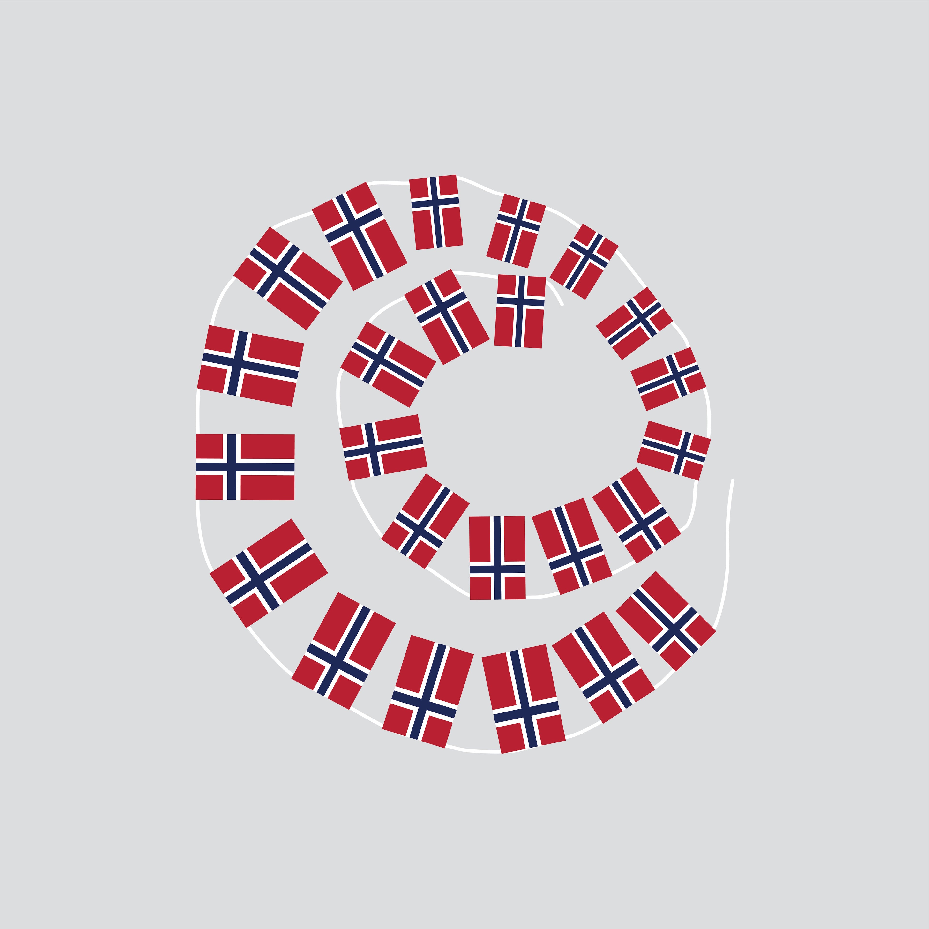 Norway Hand-Tied String Flags & Bunting