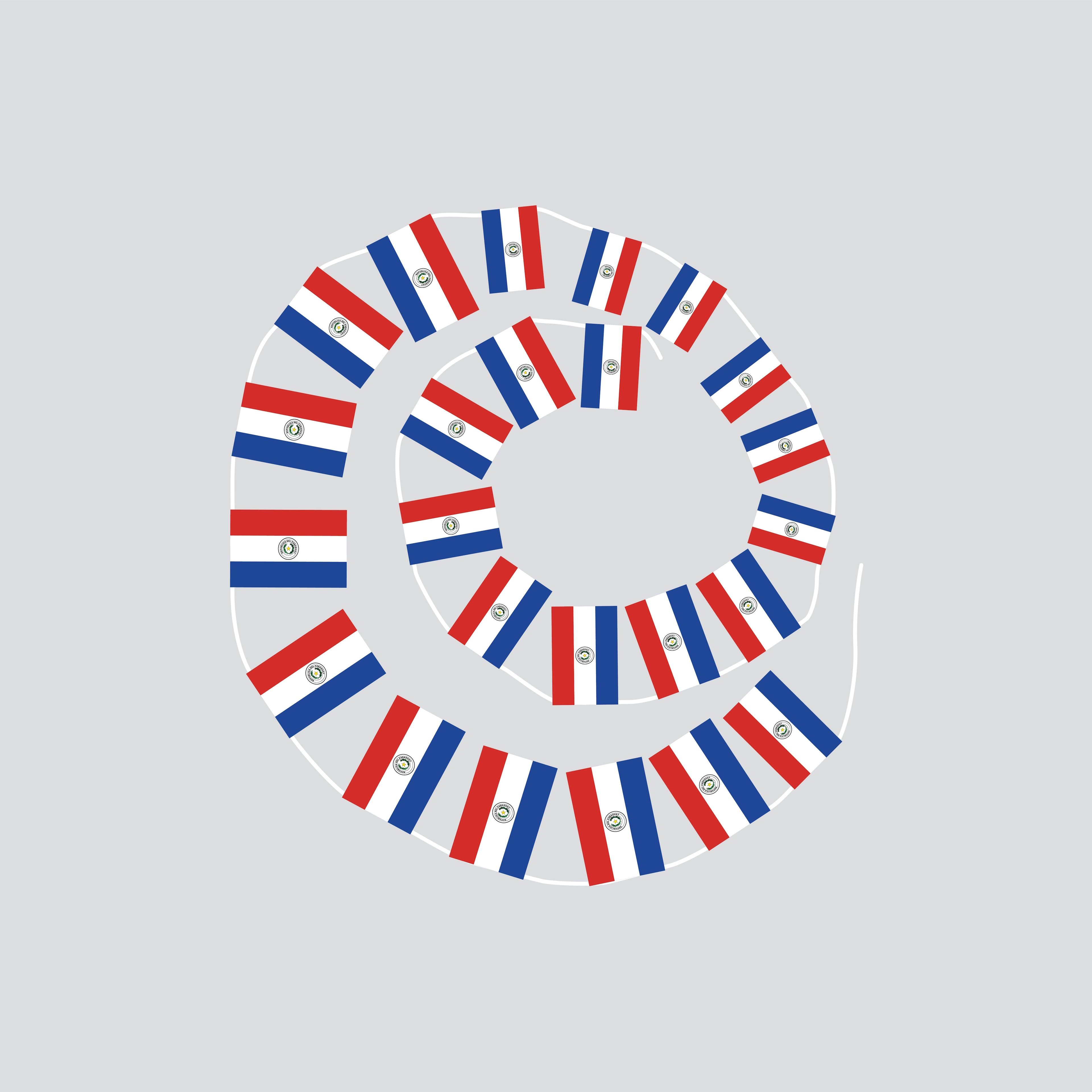 Paraguay Hand-Tied String Flags & Bunting