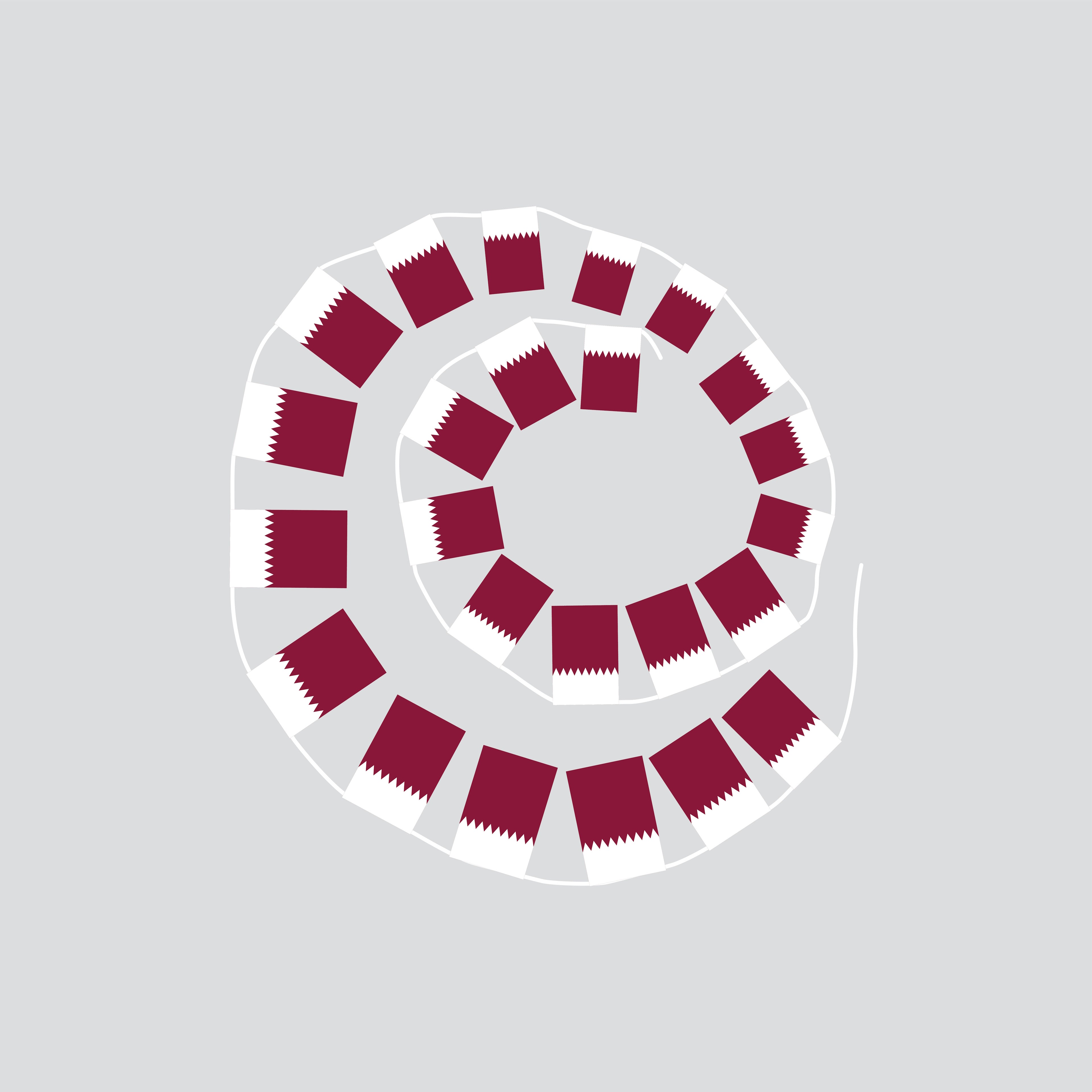 Qatar Hand-Tied String Flags & Bunting