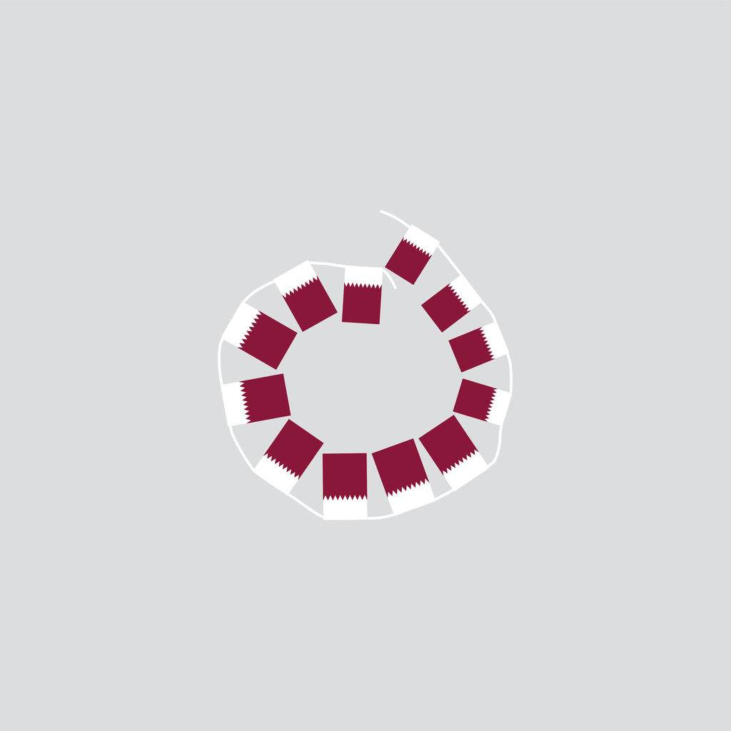 Qatar Hand-Tied String Flags & Bunting