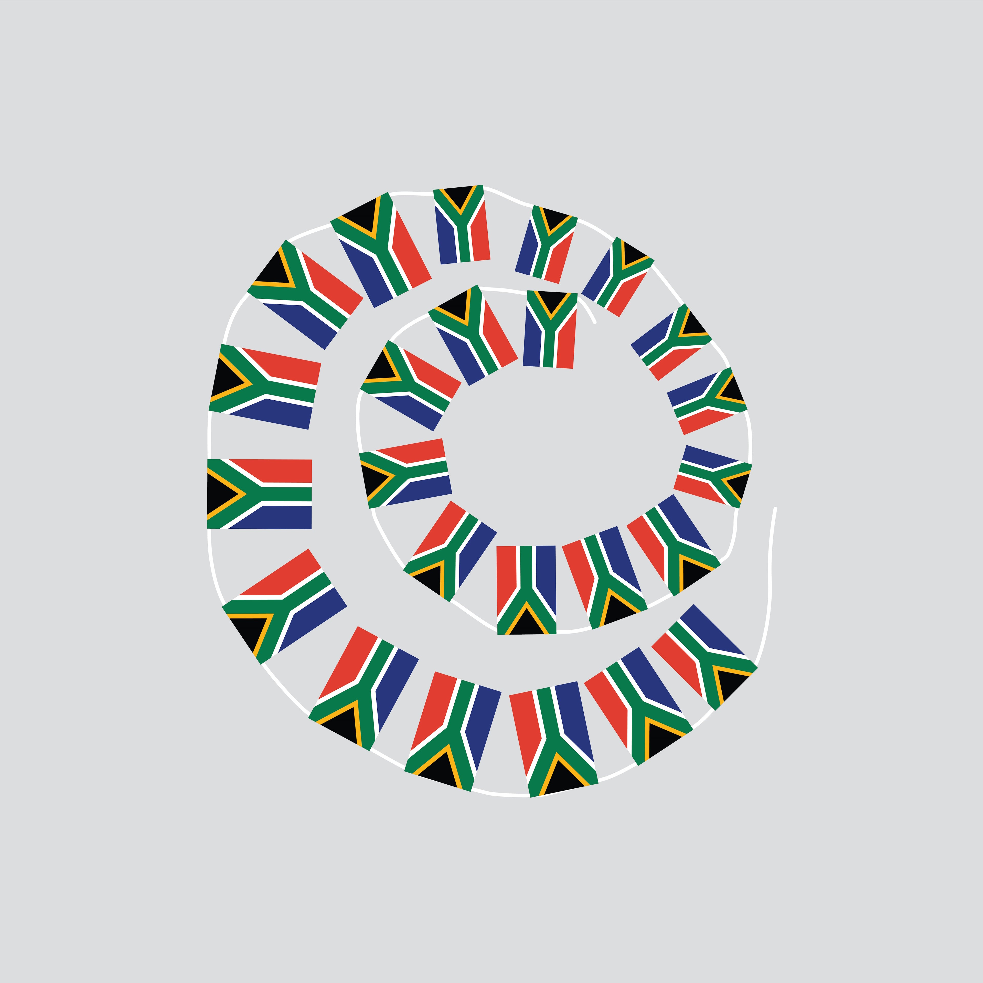 South Africa Hand-Tied String Flags & Bunting
