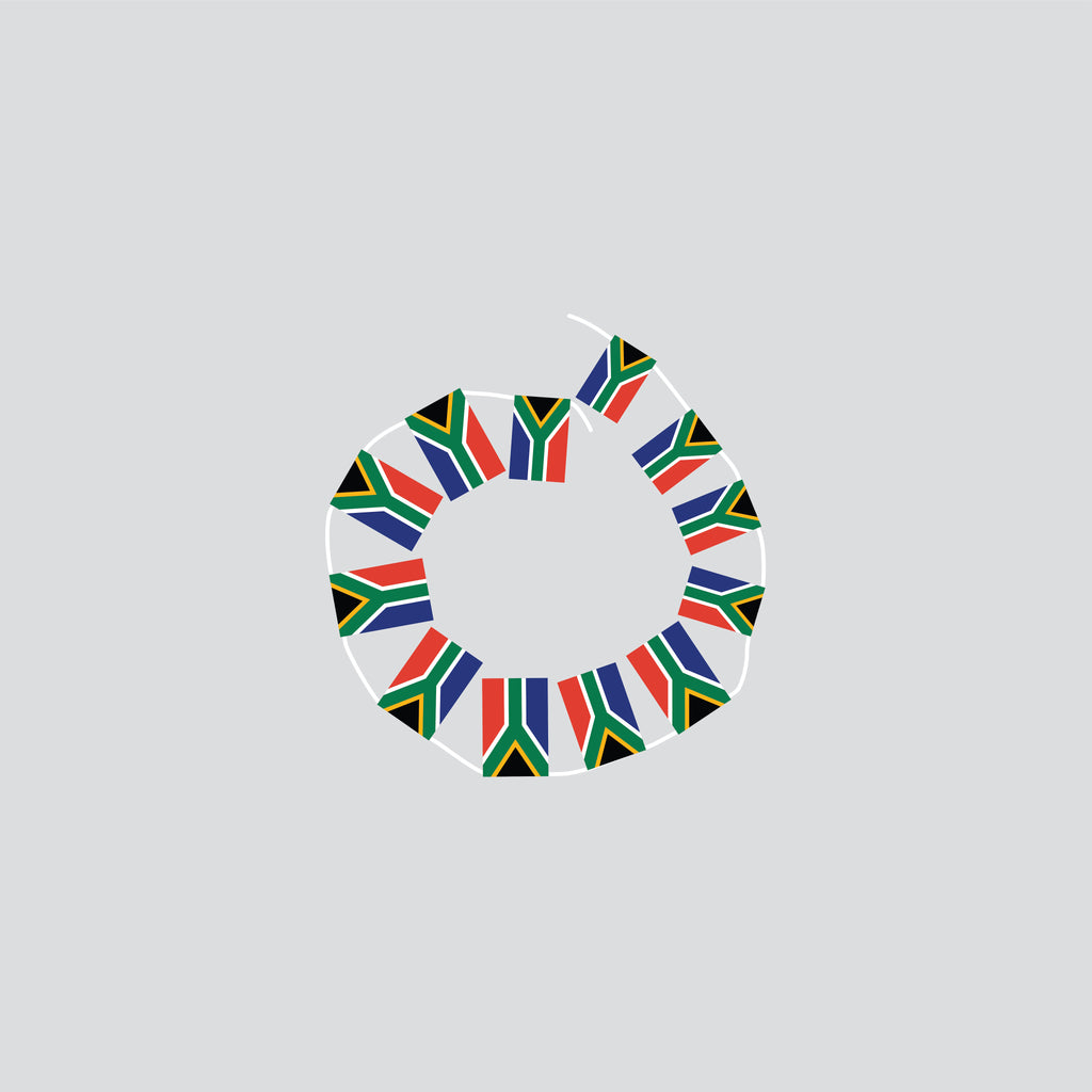 South Africa Hand-Tied String Flags & Bunting