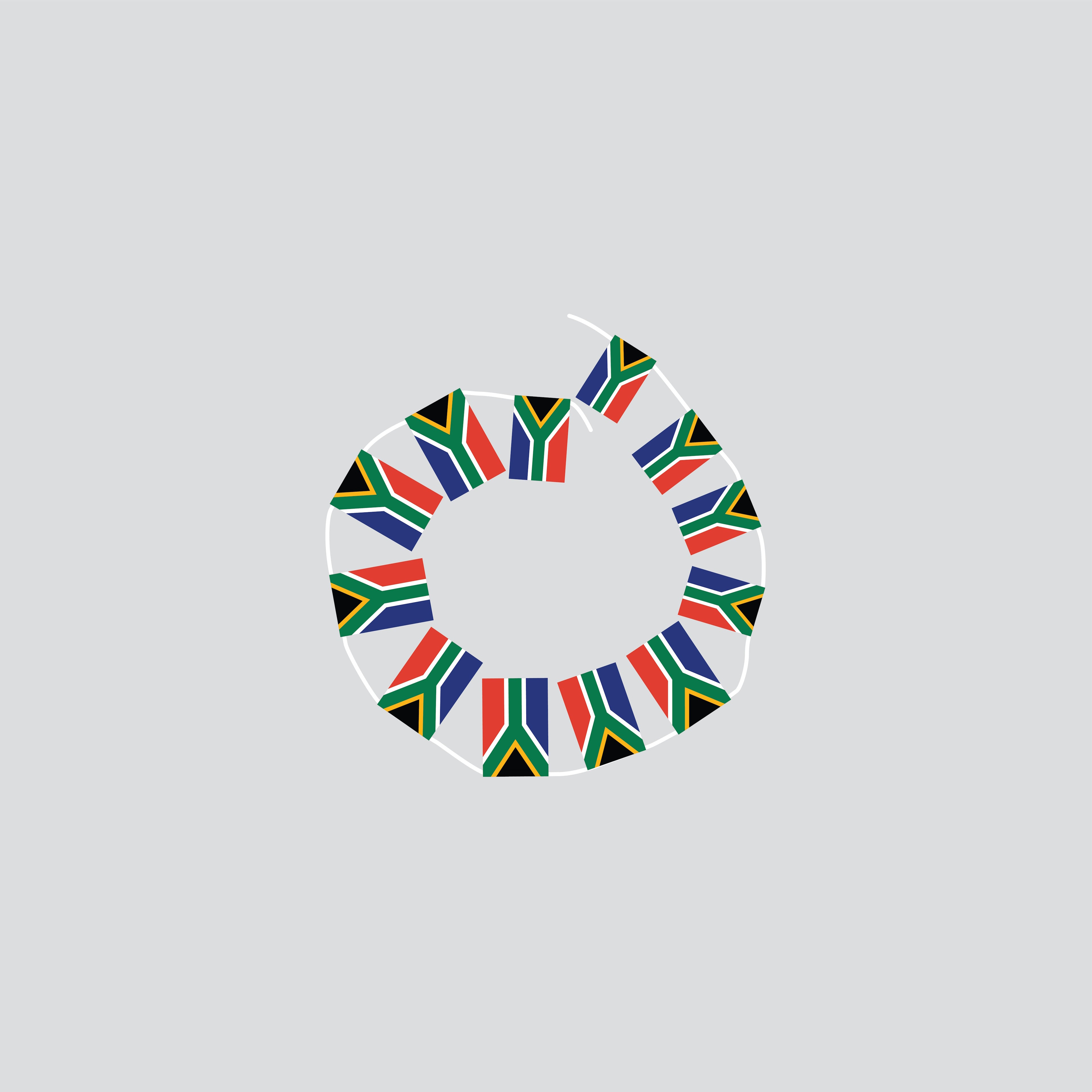 South Africa Hand-Tied String Flags & Bunting