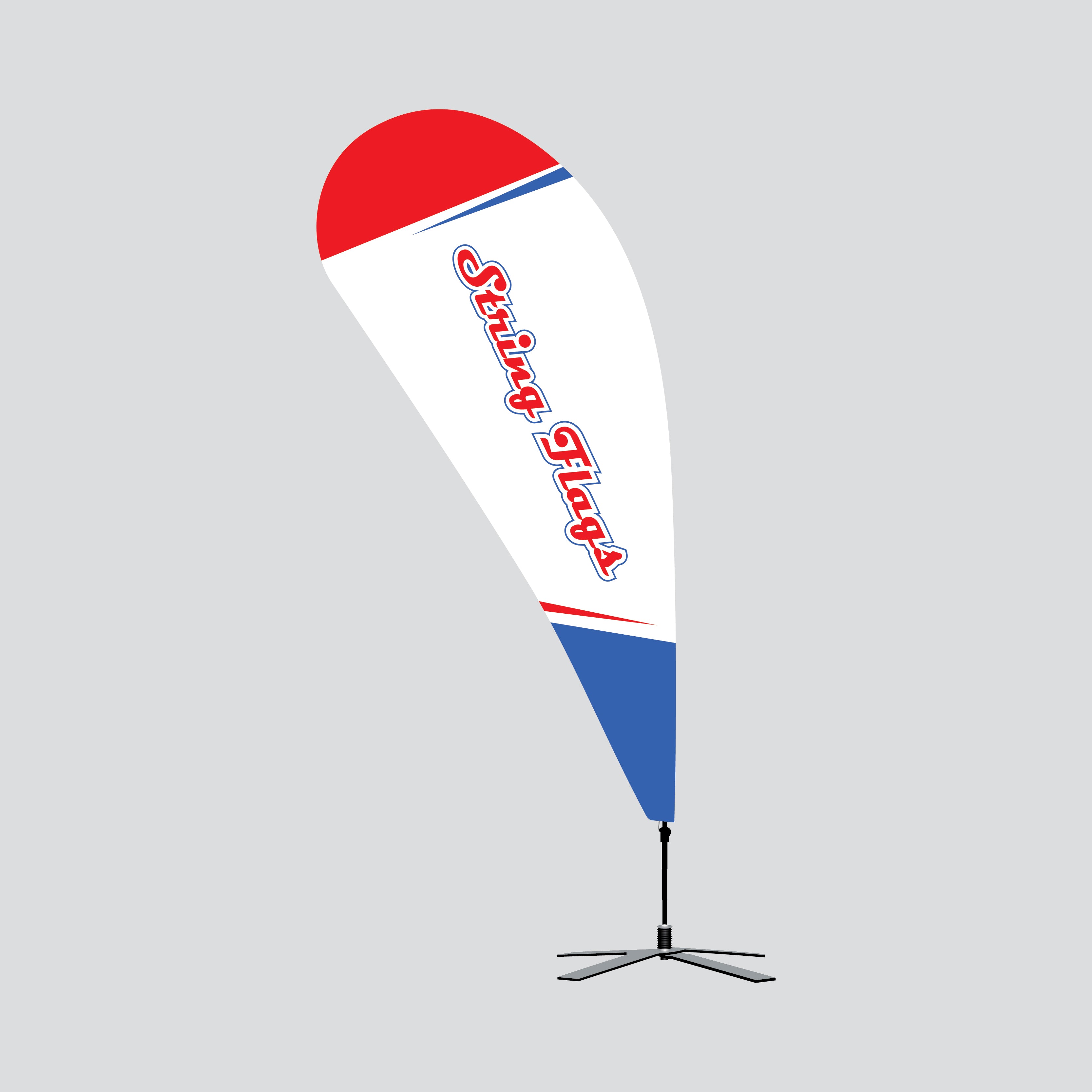 Large Tear Drop Flag Kit