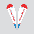 Large Tear Drop Flag
