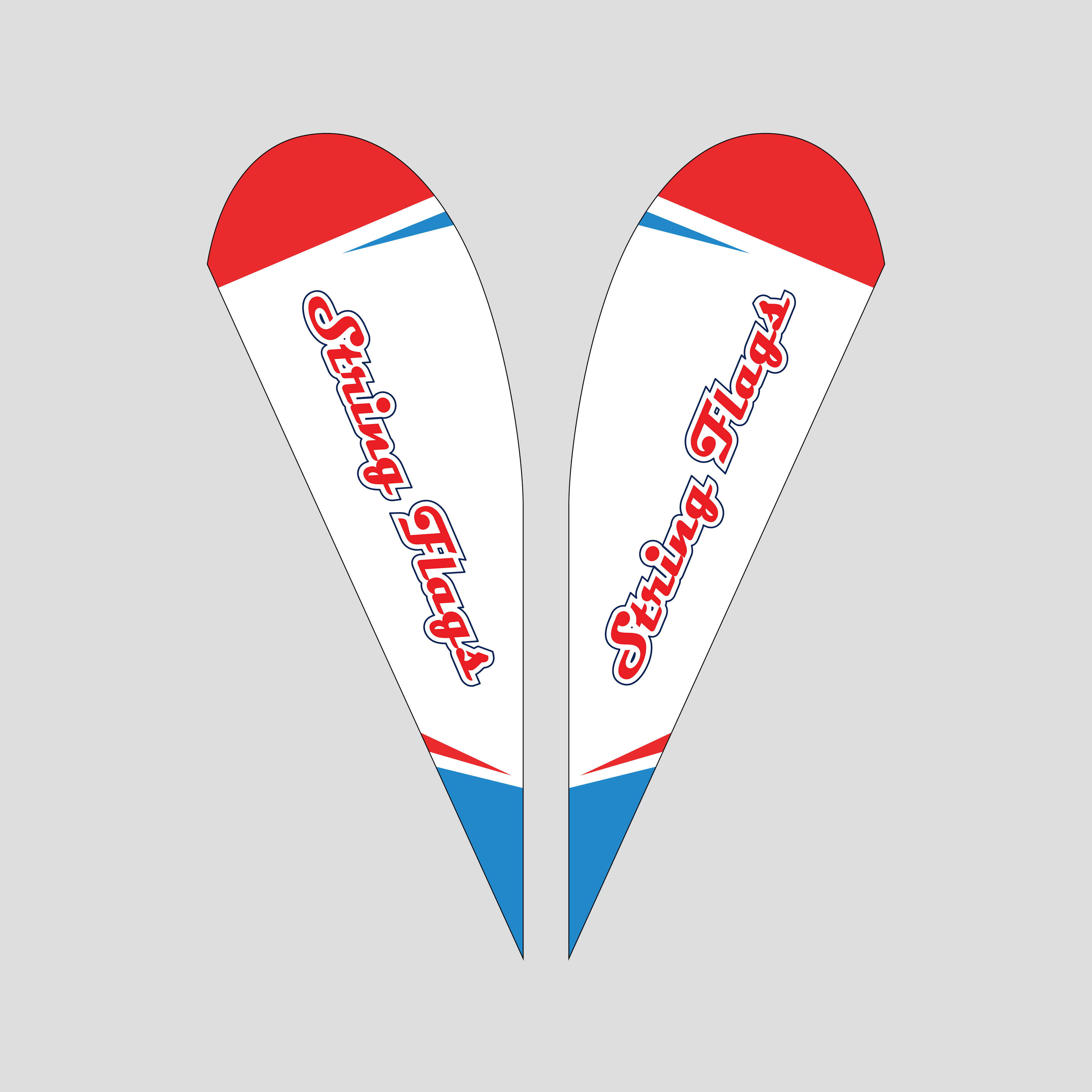 Small Tear drop Flag Kit