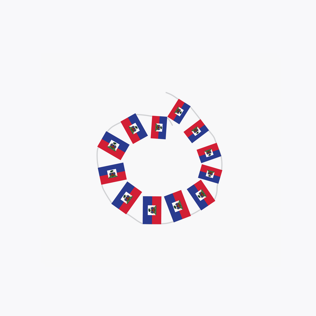 Haiti Hand Tied String Flags