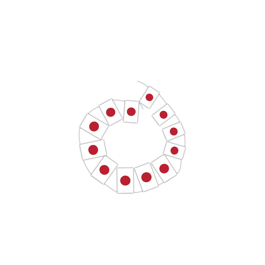 Japan Hand Tied String Flags