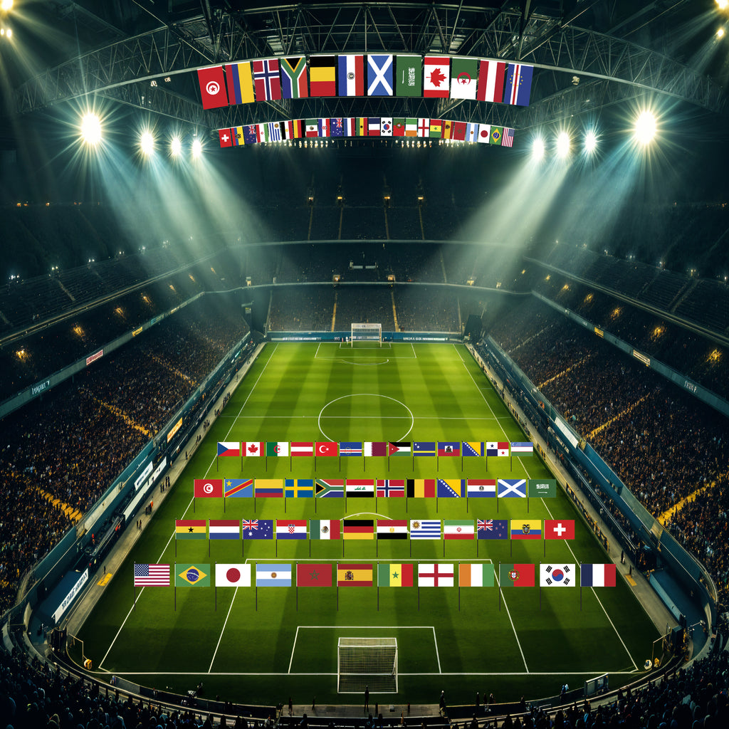 2026 International Soccer Set of 48 Countries 2x3 Foot Flags